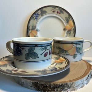 Mikasa Garden Harvest cups and saucer (2)